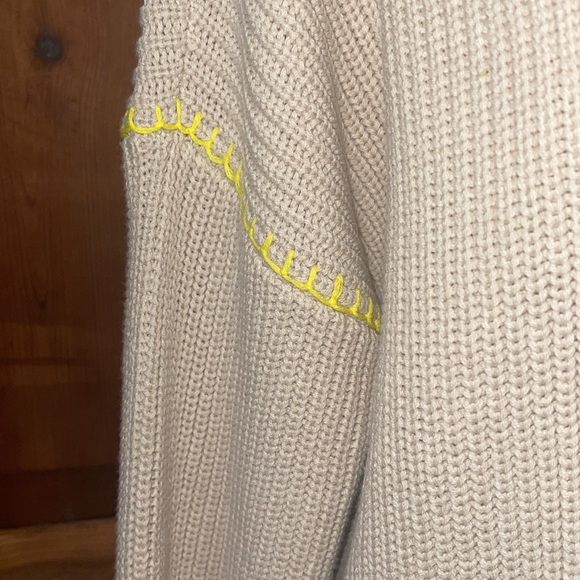 COPY - NWT Kerri Rosenthal Smiley 😊 Face Hooded Cardigan Multicolor Stitching S… - Picture 10 of 17